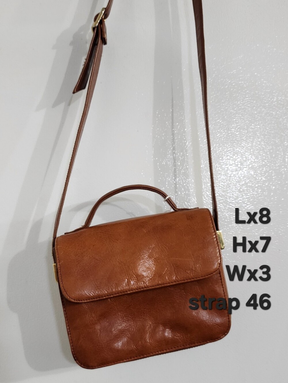Brown Leather Crossbody Satchel - Classic Women’s Bag